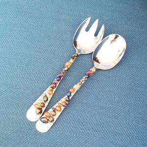 Dansk Hand Beaded Serving Set